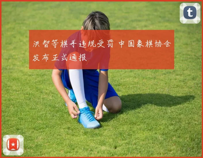 洪智等棋手违规受罚 中国象棋协会发布正式通报